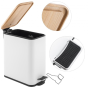 Кошик для сміття YOKA MOBY WHITE BAMBOO 5л.