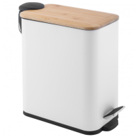 Кошик для сміття YOKA MOBY WHITE BAMBOO 5л.