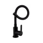 Змішувач для кухні Brinex Pure 015F3 з гнучким виливом Black Matt BRIPUR015F3BLM