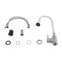 Змішувач для кухні Lidz Aria 015F31 з гнучким виливом (k35) LDARI015F31WNK36981 White / Nickel