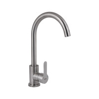 Змішувач для кухні U-образний Brinex Pure 015F U-образний Nickel BRIPUR015FNKL