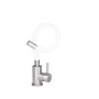 Змішувач для кухні Lidz Aria 015F3 з гнучким виливом (k35) LDARI015F3WHI43362 White / Nickel