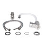 Змішувач для кухні Lidz Aria 015F3 з гнучким виливом (k35) LDARI015F3WHI43362 White / Nickel