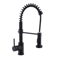 Змішувач для кухні PERLA "Henry" ЧОРНИЙ на пружині PBZ6912B