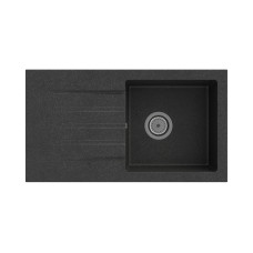 Кухонна мийка GRANITAN MELGAR BLACK чорна з білим вкрапленням *