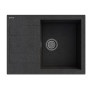 Кухонна мийка GRANITAN LUGO BLACK чорна з білим вкрапленням *