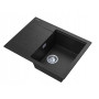 Кухонна мийка GRANITAN LUGO BLACK чорна з білим вкрапленням *