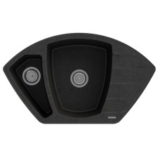 Кухонна мийка GRANITAN COMPACT BLACK чорна з вкрапленням *