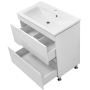 Тумба Верона з умив. "Комо 80" 2 ш (напр.прих.монт) біла