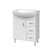 Тумба з умив. "Лотос/RUNA 70" з 3-ма шухлядами. хвиля