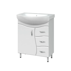 Тумба з умив. "Лотос/RUNA 70" з 3-ма шухлядами. хвиля