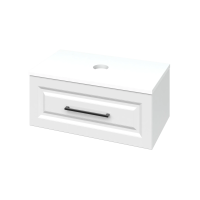 Тумба Денвер підвісна 80 біла, стільниця МДФ (біла)