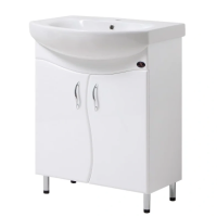 Тумба з умив. "Лотос/RUNA 70" біла,хвиля