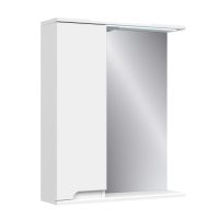 Дзеркало Верона з світ. з шкаф. 70 біле (Лв)