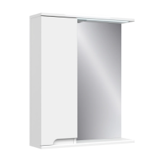Дзеркало Верона з світ. з шкаф. 70 біле (Лв)