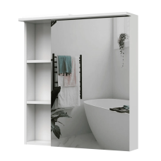 Дзеркальна шафа Каріна 80 П. (біла)