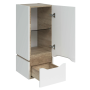 Шафа Сакраменто підвісна 35х35 (біла, права)