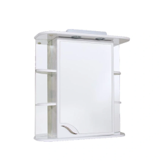 Шафа з дзеркалом з поличками і підсвіткою 65см Права