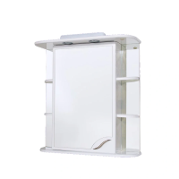 Шафа з дзеркалом з поличками і підсвіткою 70см Ліва