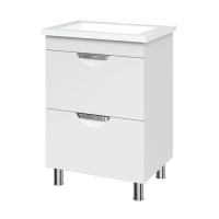 Тумба Лора з умив. "Комо 60" з 2 шухлядами, вр.р. напр.прих.монт