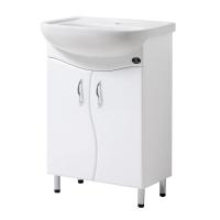 Тумба з умив. "Акцент/FREJA 65" біла,хвиля