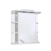 Шафа з дзеркалом з поличками і підсвіткою 60см Права