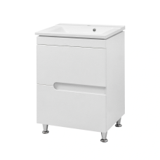 Тумба Верона з умив. "Комо 60" 2 ш (напр.прих монт) біла