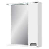 Дзеркало Корнелія 60 см з світ. сіре металік Пр