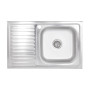 Кухонна мийка Brinex 5080-R 0,6 мм Satin (BRIN5080RSAT06)