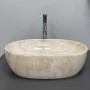 Умивальник (раковина) VBI MODENA S BEIGE STONE GLOSSY накладний