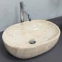 Умивальник (раковина) VBI MODENA S BEIGE STONE GLOSSY накладний