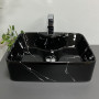 Умивальник (раковина) VBI FORLI BLACK MARMO GLOSSY накладний