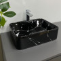 Умивальник (раковина) VBI FORLI BLACK MARMO GLOSSY накладний