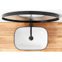 Умивальник (раковина) REA MARBEL WHITE BLACK EDGE накладний *