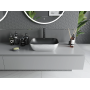 Умивальник (раковина) MEXEN RITA SILVER BRUSHED BLACK MATT накладний