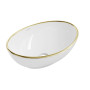 Умивальник (раковина) MEXEN ELZA WHITE GOLD EDGE накладний *
