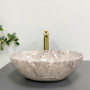 Умивальник (раковина) VBI PARMA GREY STONE GLOSSY накладний