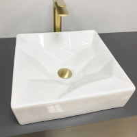 Умивальник (раковина) VBI TROIA WHITE GLOSSY накладний