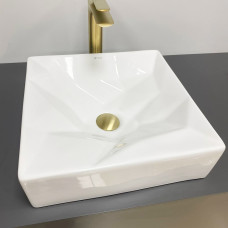 Умивальник (раковина) VBI TROIA WHITE GLOSSY накладний