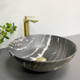 Умивальник (раковина) VBI AMALFI BLACK ONYX MATT накладний