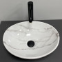 Умивальник (раковина) VBI PARMA CALCATTA GLOSSY накладний