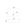 Умивальник (раковина) VBI VERONA 60 WHITE накладний