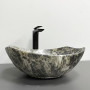 Умивальник (раковина) VBI RONTA DARK GREY STONE MATT накладний