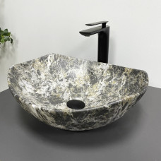 Умивальник (раковина) VBI RONTA DARK GREY STONE MATT накладний
