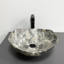 Умивальник (раковина) VBI RONTA DARK GREY STONE MATT накладний
