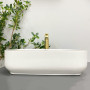 Умивальник (раковина) VBI PALERMO WHITE GOLD EDGE накладний