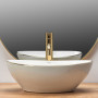 Умивальник (раковина) REA SOFIA WHITE GOLD EDGE накладний