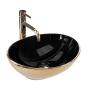 Умивальник (раковина) REA SOFIA GOLD BLACK накладний *
