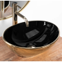 Умивальник (раковина) REA SOFIA GOLD BLACK накладний *