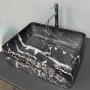 Умивальник (раковина) VBI ASTI M BLACK ONYX накладний